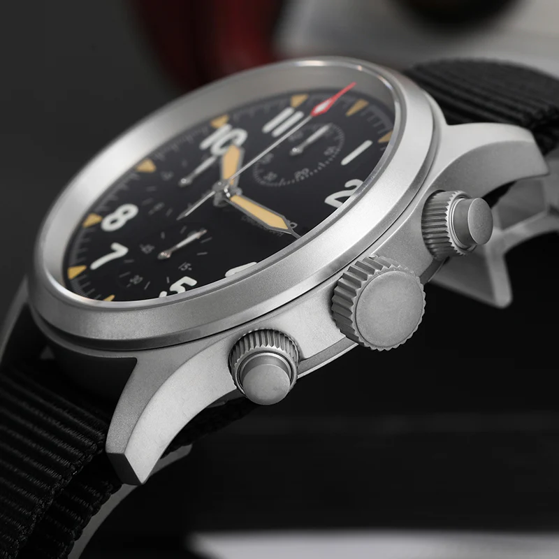 Militado Retro VK67 Quartz Chronograph Watch - 3 Dial - Image 9