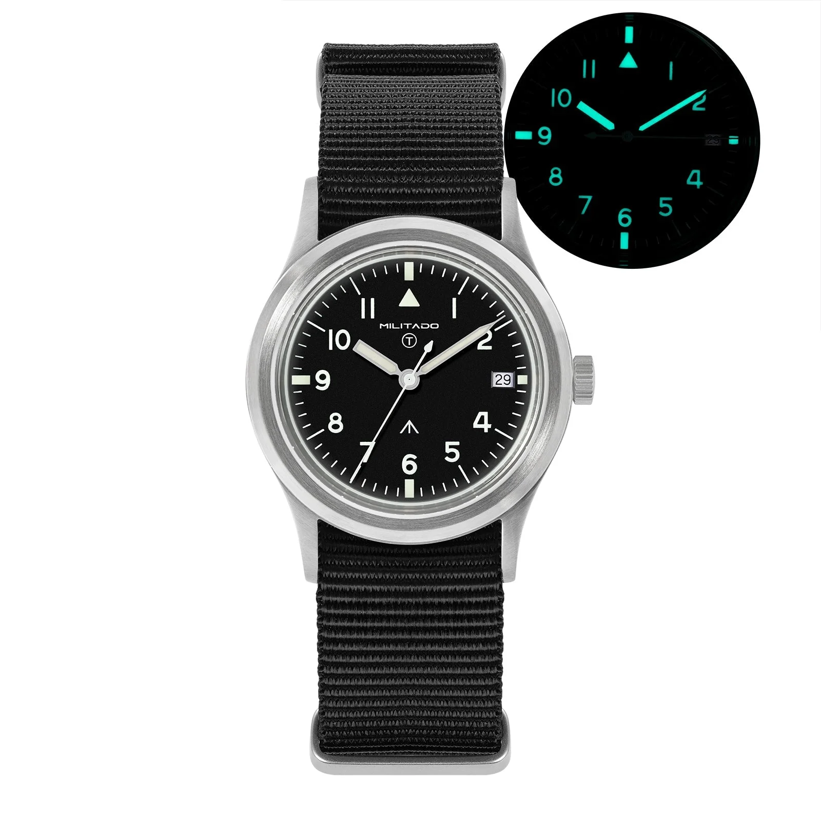 Militado 36mm Retro Military Watch VH31/VH65 Sweeping Hand ML14 V2 - Image 38
