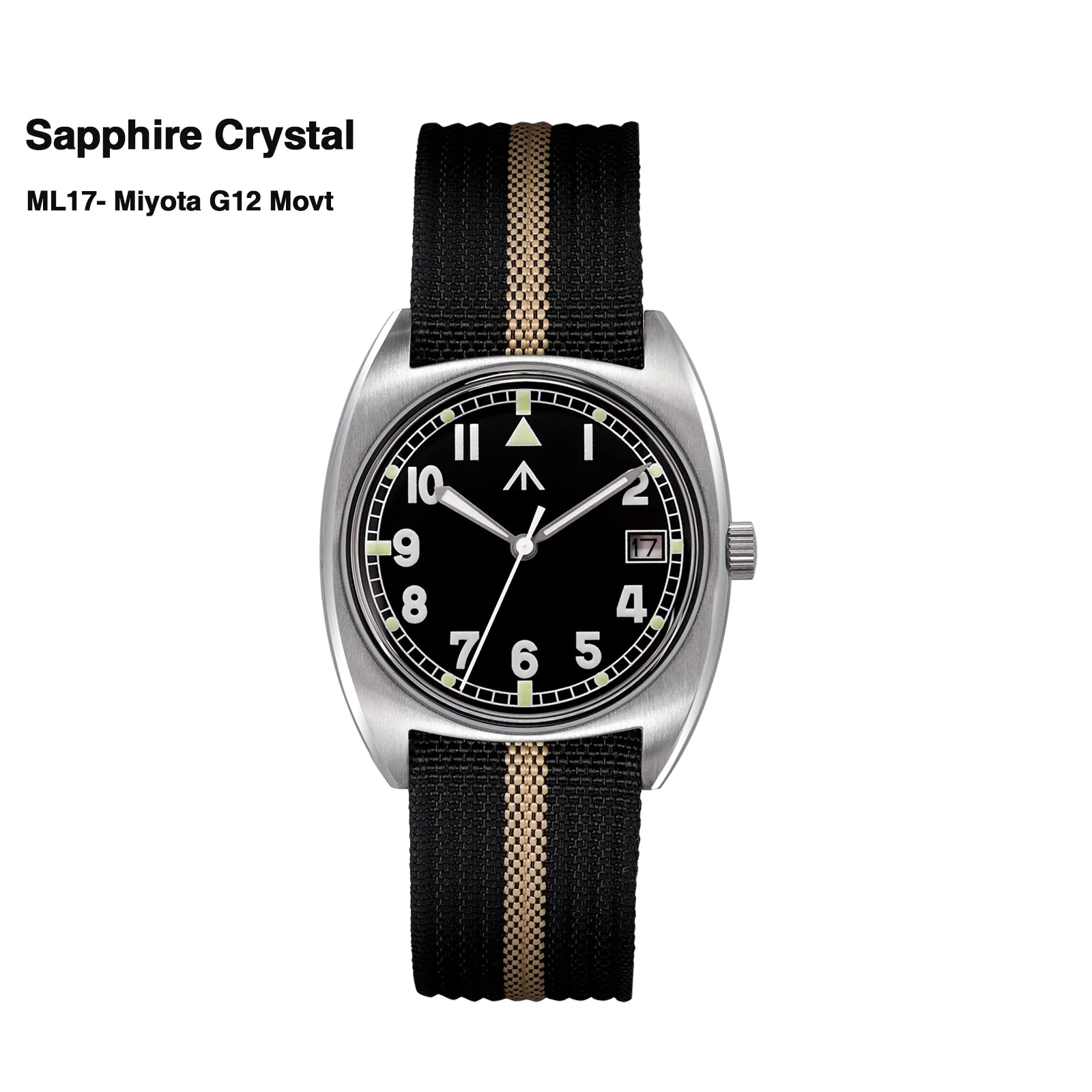 Militado Vintage 36mm Military Watch W10 Remake ML17 - Image 53