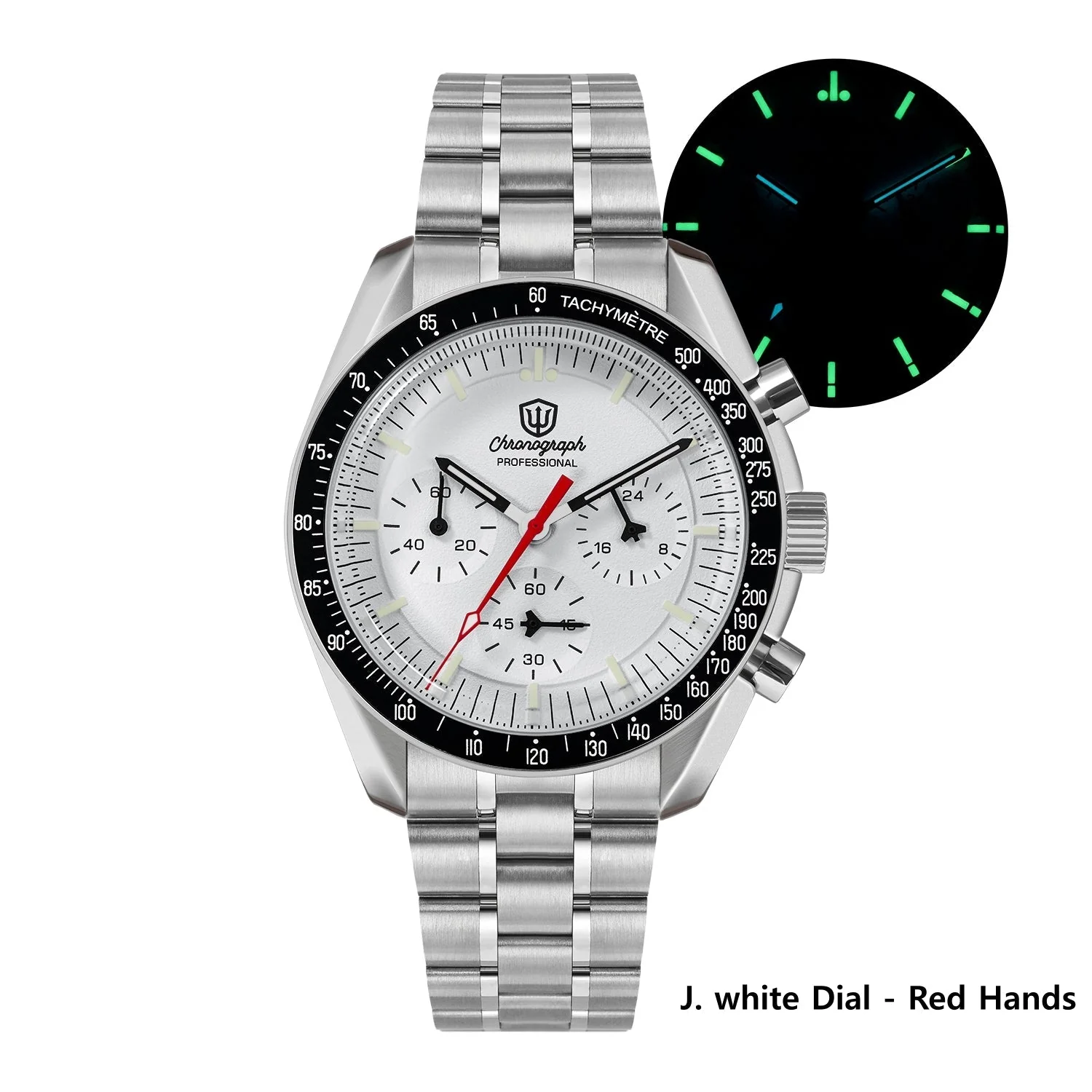 Watchdives 39mm VK63 Chronograph Watch WD1863 - Image 5