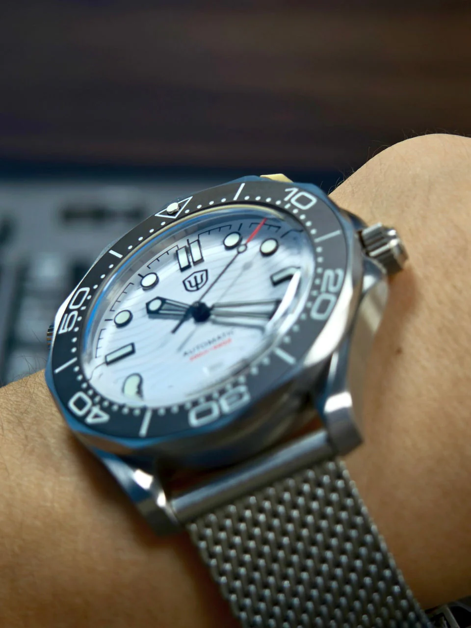 Watchdives WD007 Top Hat Sapphire PT5000 Titanium Dive Watch - Image 11